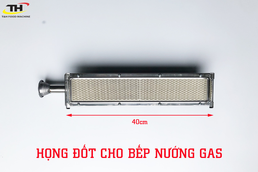 Họng đốt gốm cho bếp nướng gas loại dài 40cm