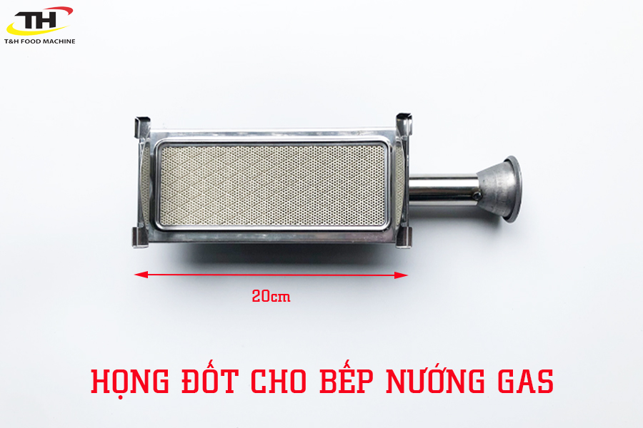 Họng đốt gốm cho bếp nướng gas loại dài 20cm