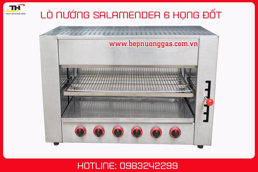 Lò nướng Salamander 6 họng gas