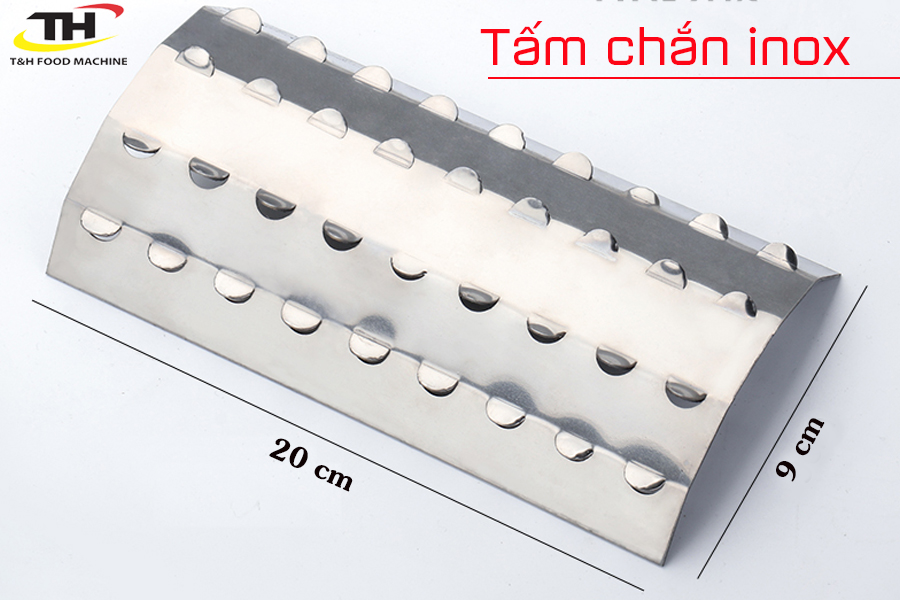 Tấm chắn inox loại dài 20cm cho bếp nướng gas