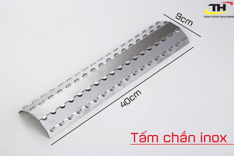 Tấm chắn inox loại dài 40cm cho bếp nướng gas